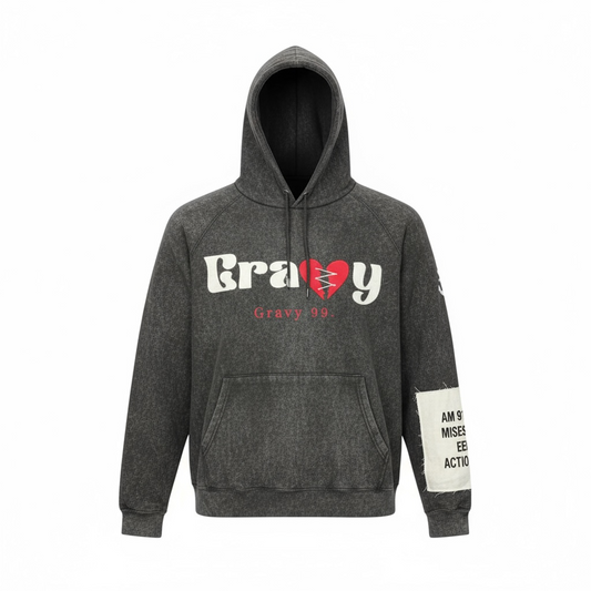 washed  grey gravyco pullover